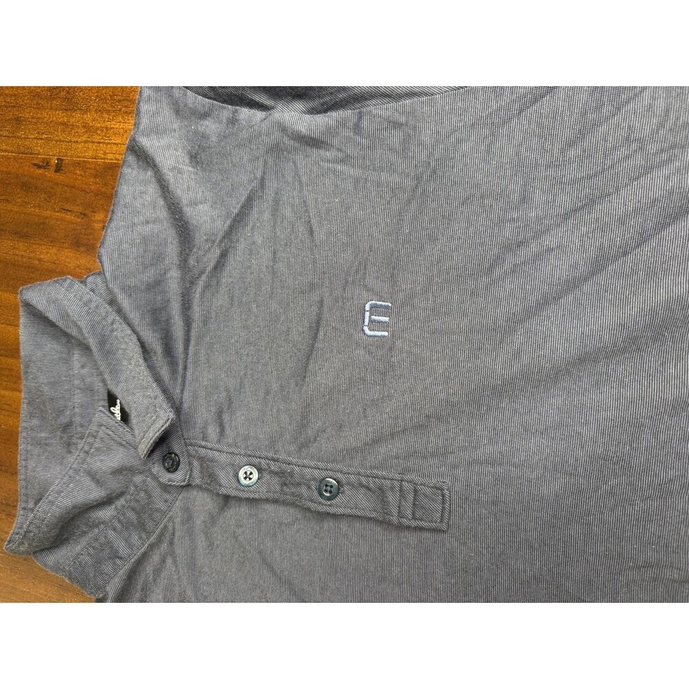 TravisMathew Polo Shirt Mens Large Gray Performance Golf Stretch Casual Soft - Picture 3 of 10
